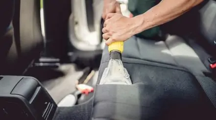 Cleaning Car with Wet Vacuum