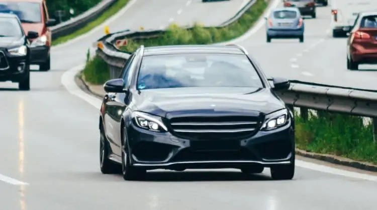 Car Driving on Highway