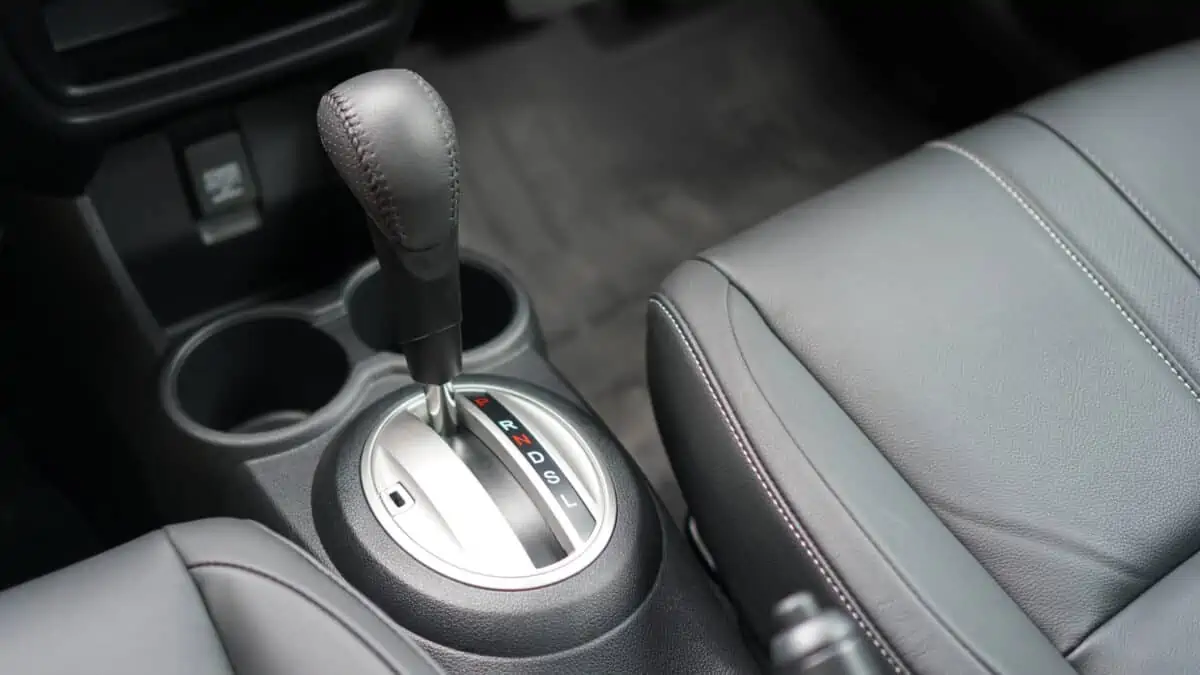 Gearstick in an automatic transmission car