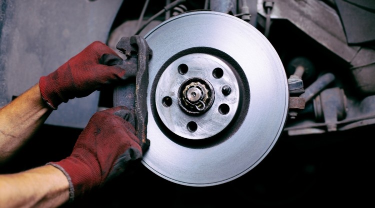 Changing Brake Pads on Car