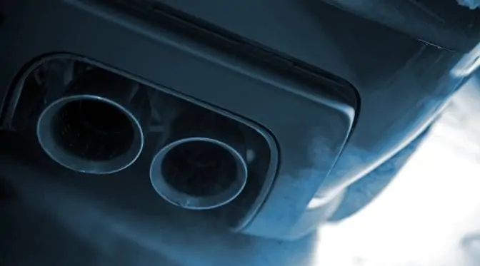 Car Exhaust Burning Oil