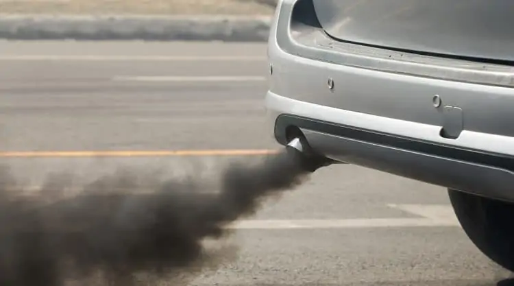 Car Smoking at Exhaust Pipe