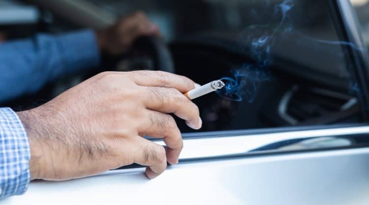 Cigarette Burns on Car Seat