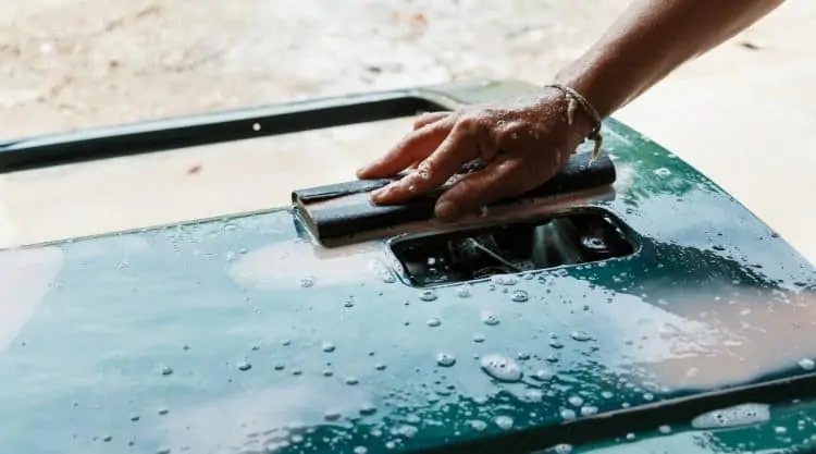 Wet Sanding a Vehicle