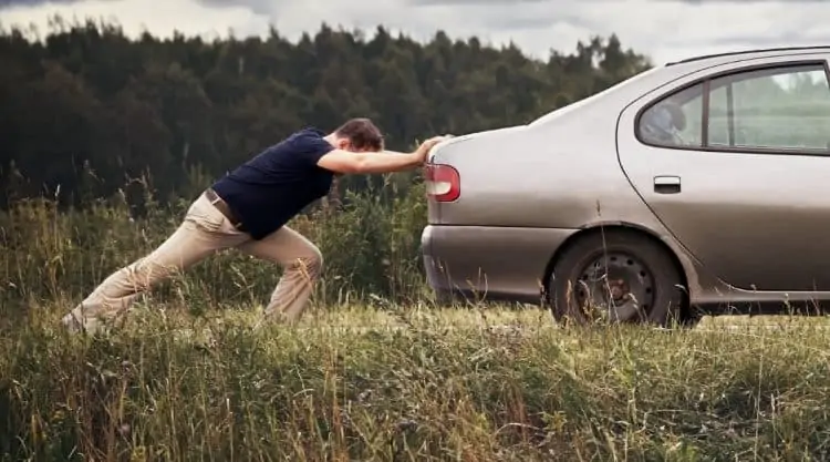 Bumping Car With Bad Starter on the Go